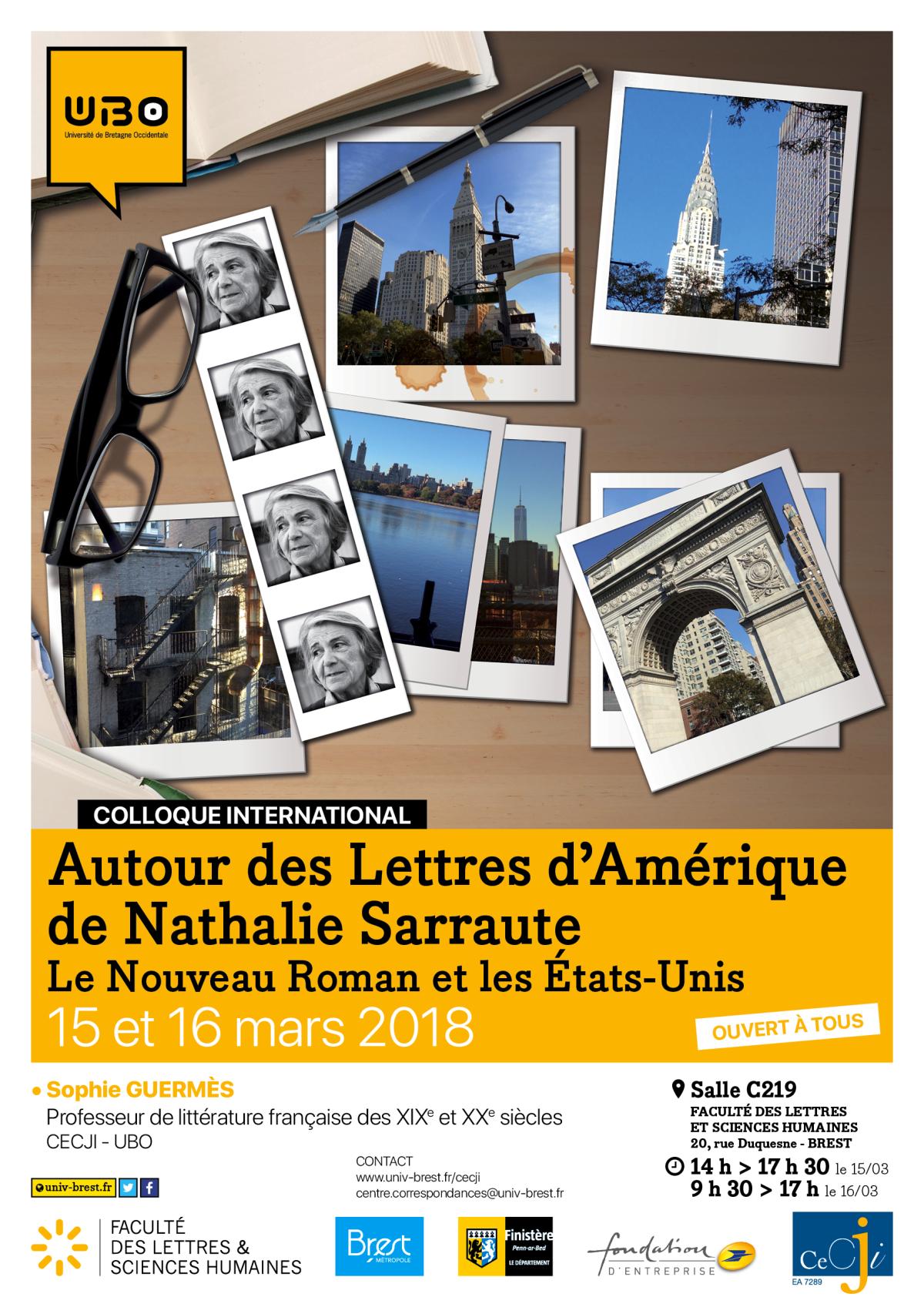 Autour des Lettres d'Amérique de Nathalie Sarraute