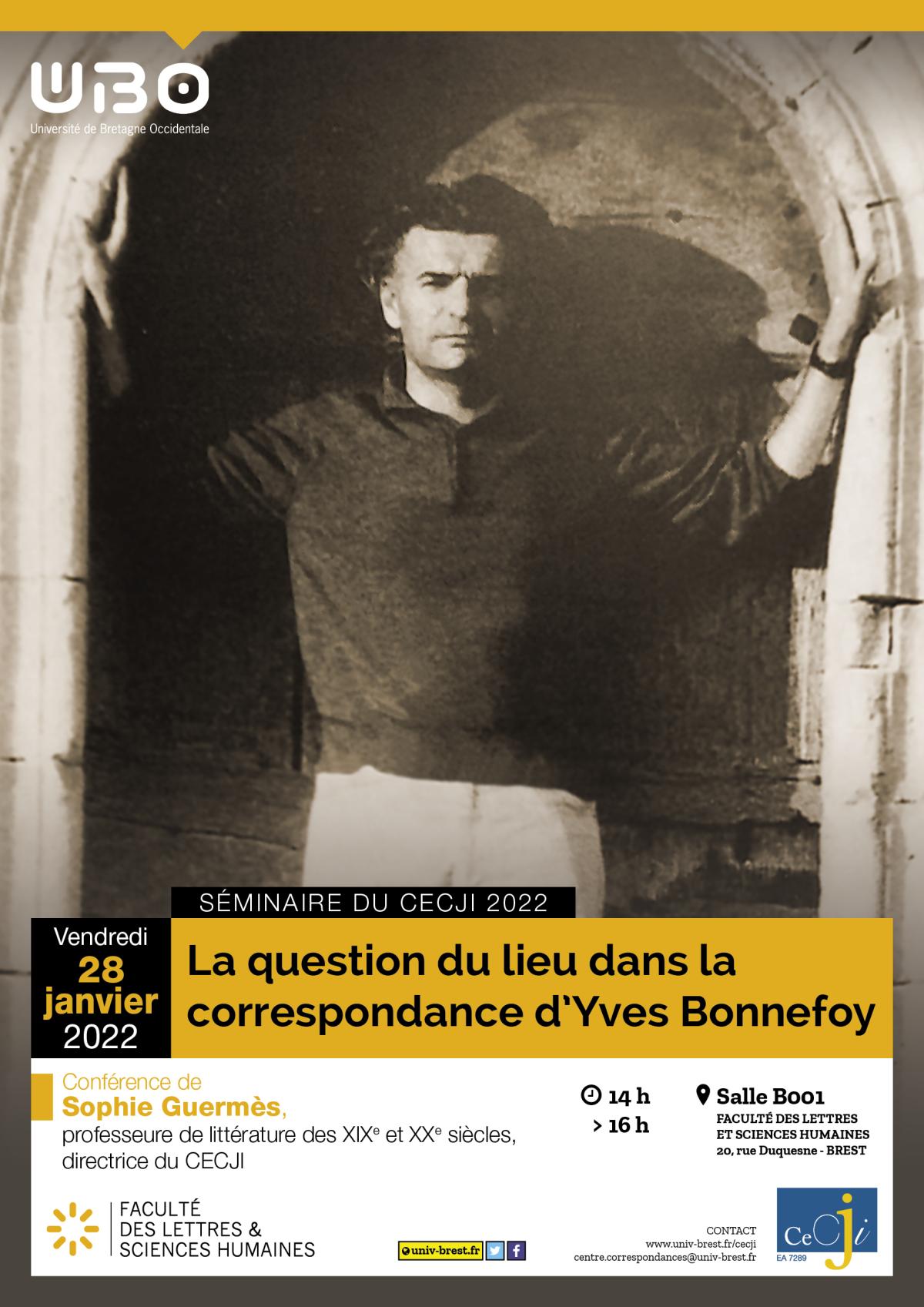La question du lieu dans la correspondance d'Yves Bonnefoy
