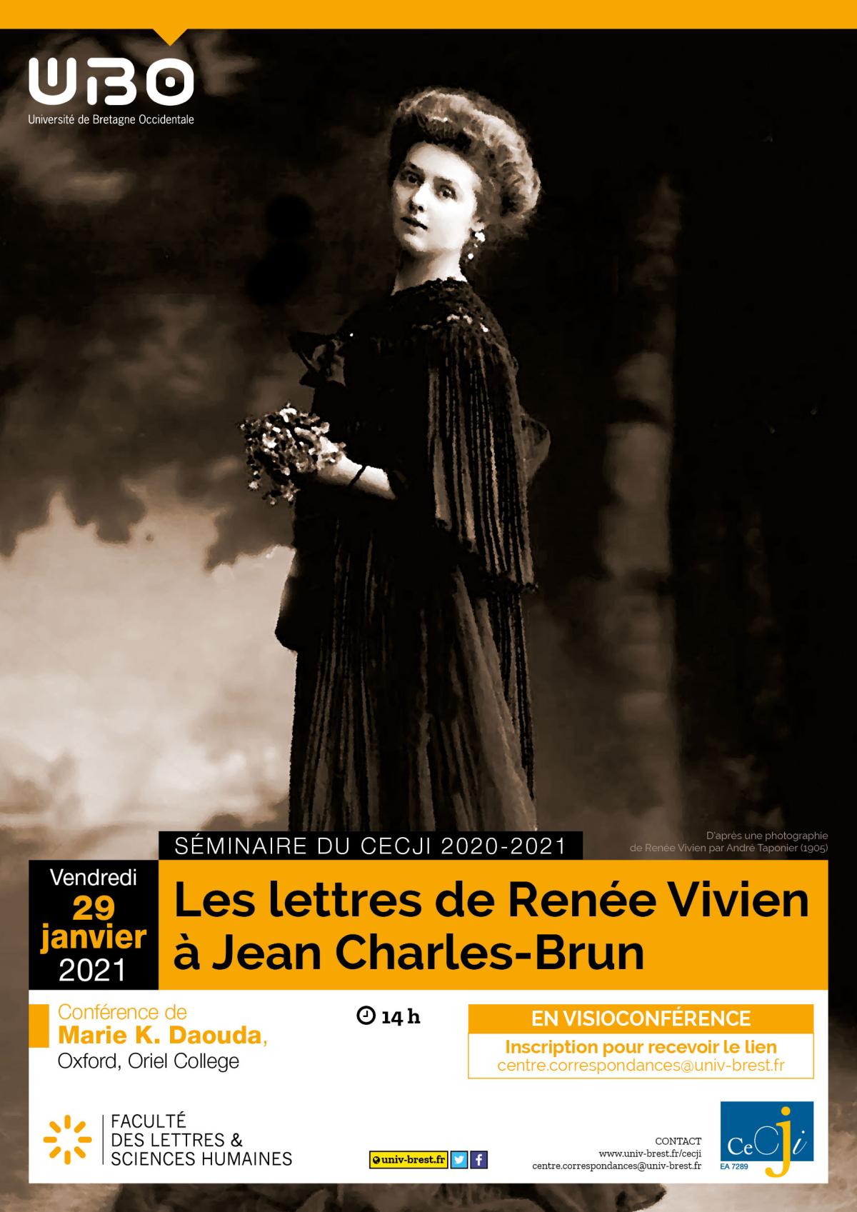 Les lettres de Renée Vivien à Jean Charles-Brun