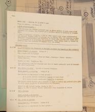 Programme et extraits de plans de fêtes