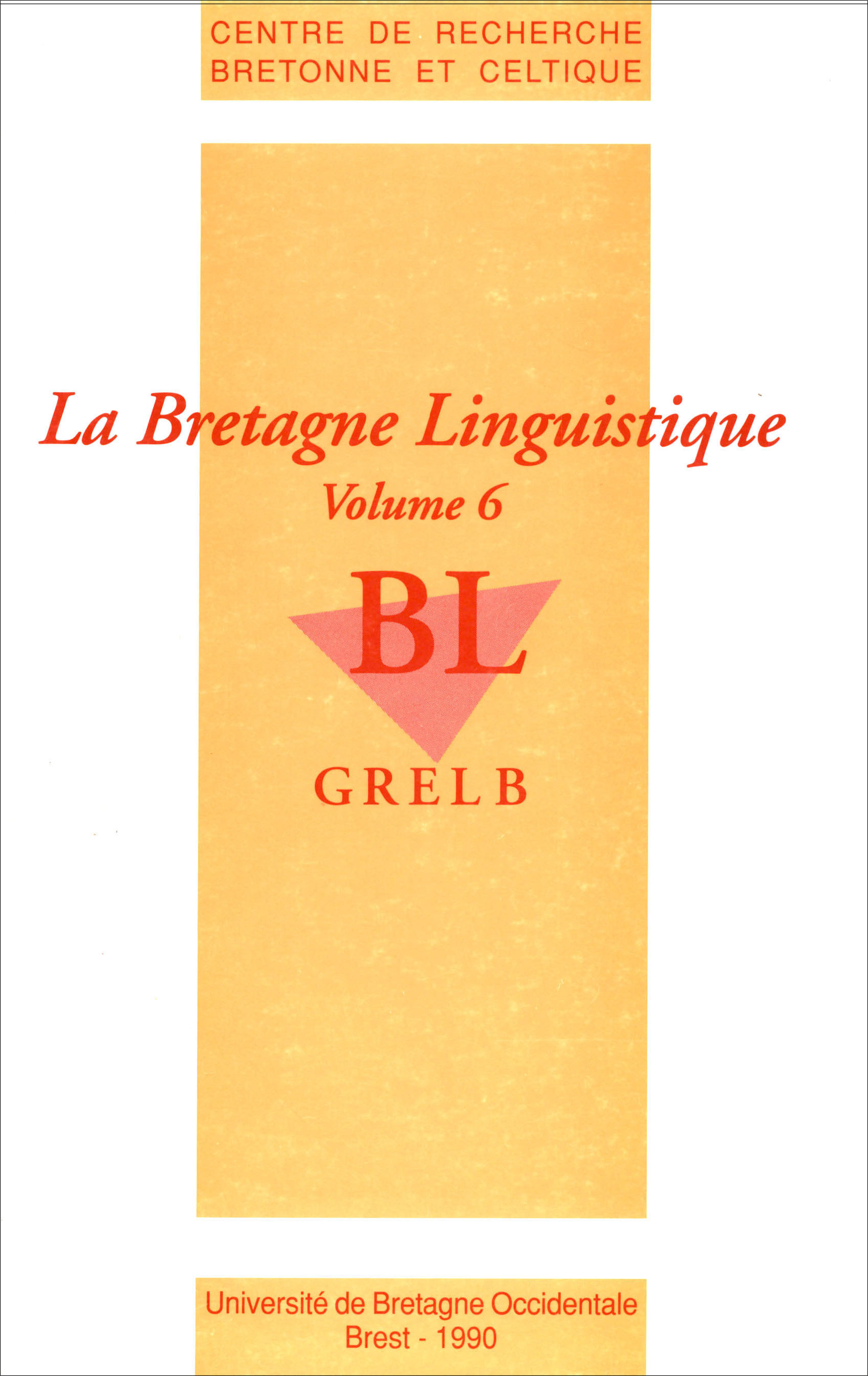 La Bretagne linguistique n° 6
