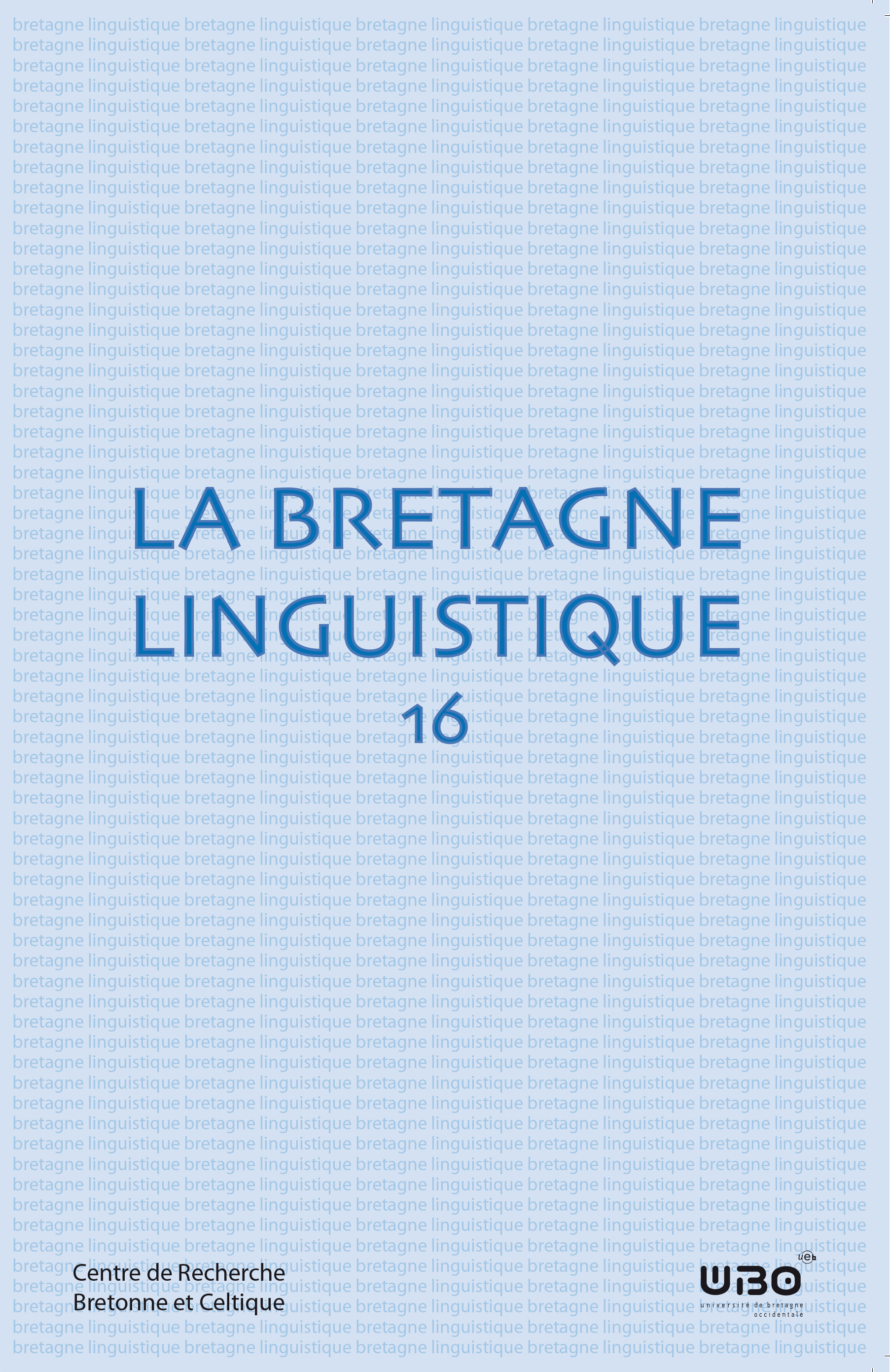 La Bretagne linguistique n° 16