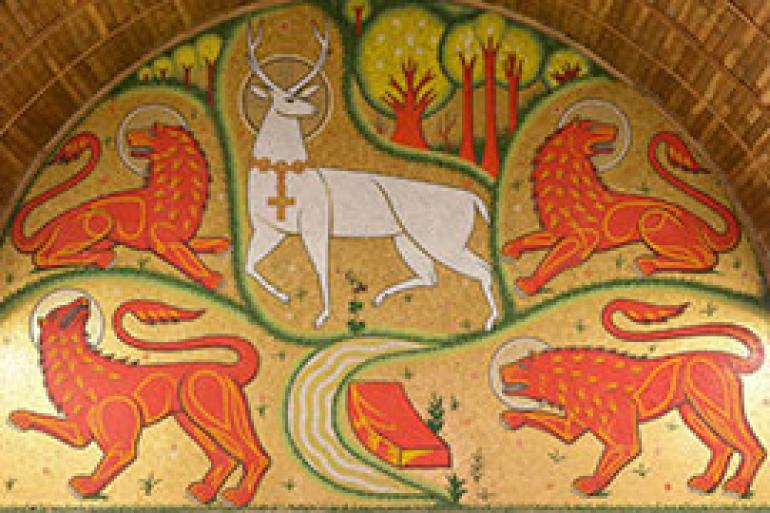 mosaique-cerf-blanc