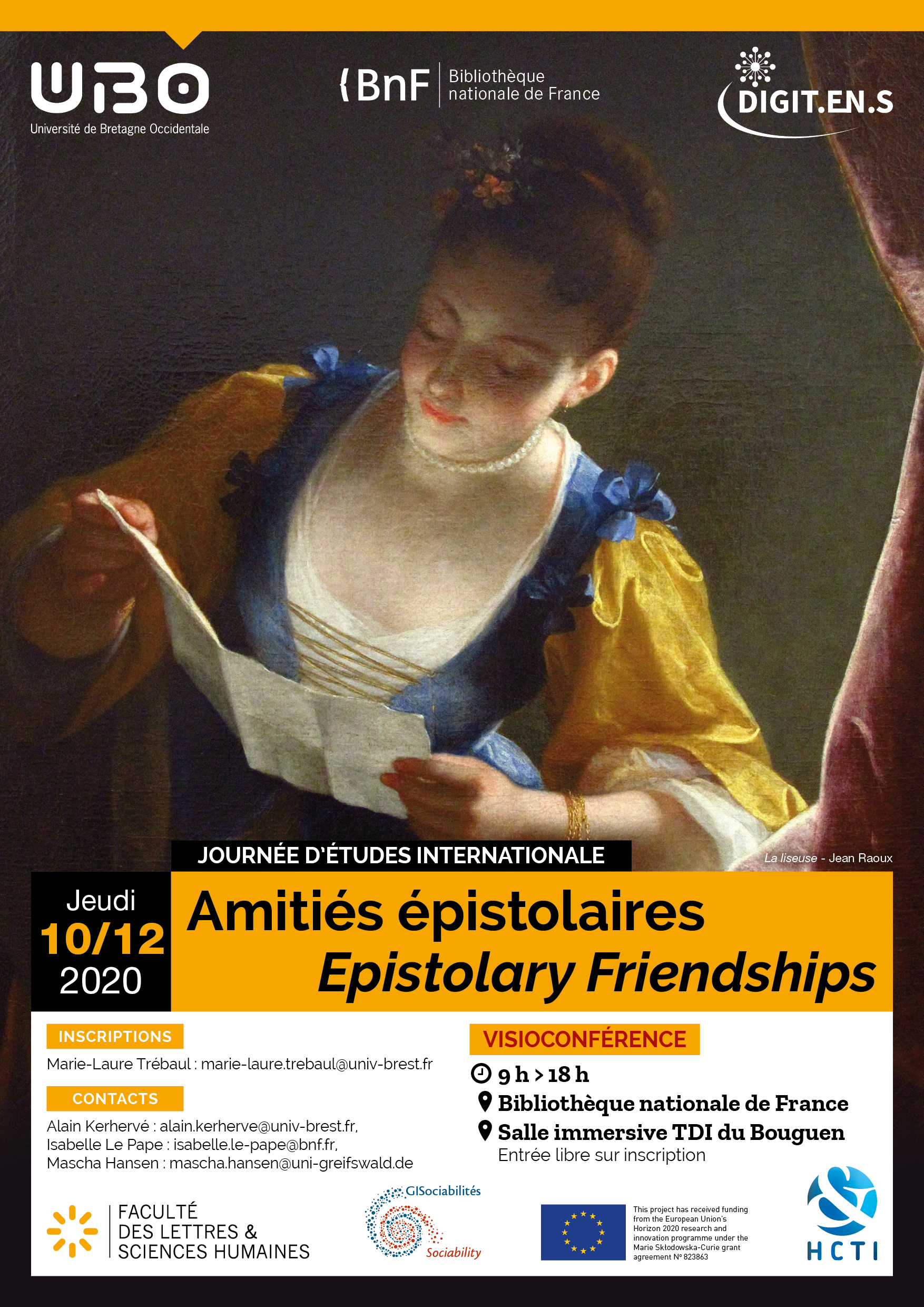 Journée d'études Amitiés épistolaires / Epistolary Friendships