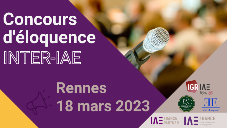 Concours éloquence Inter-IAE
