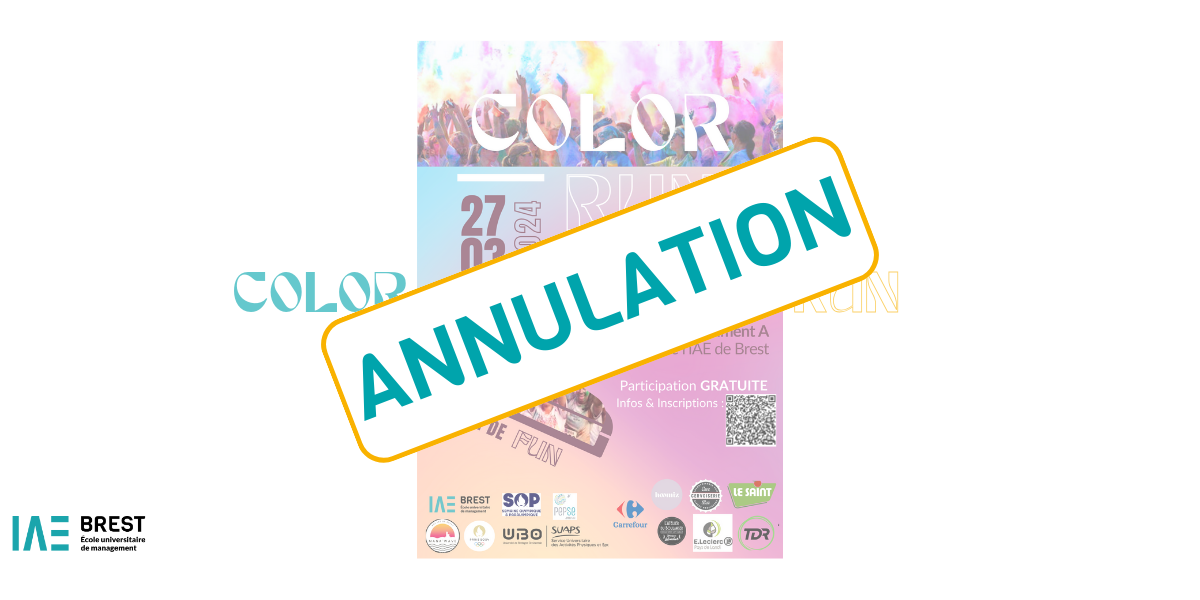 COLOR RUN ANNULÉE