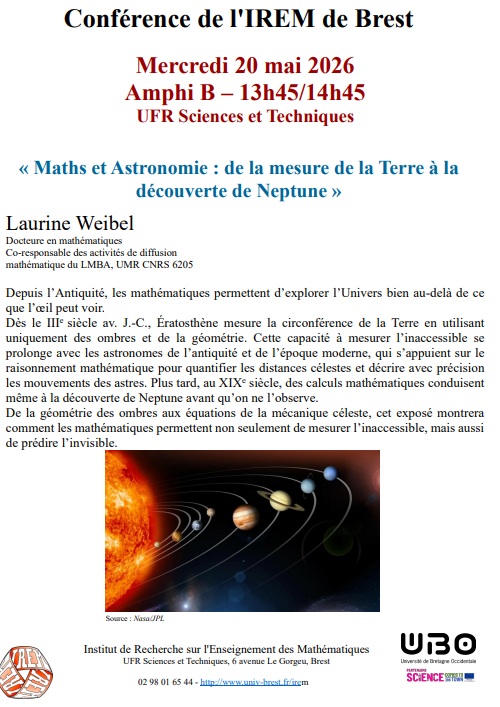 Affiche de la conférence