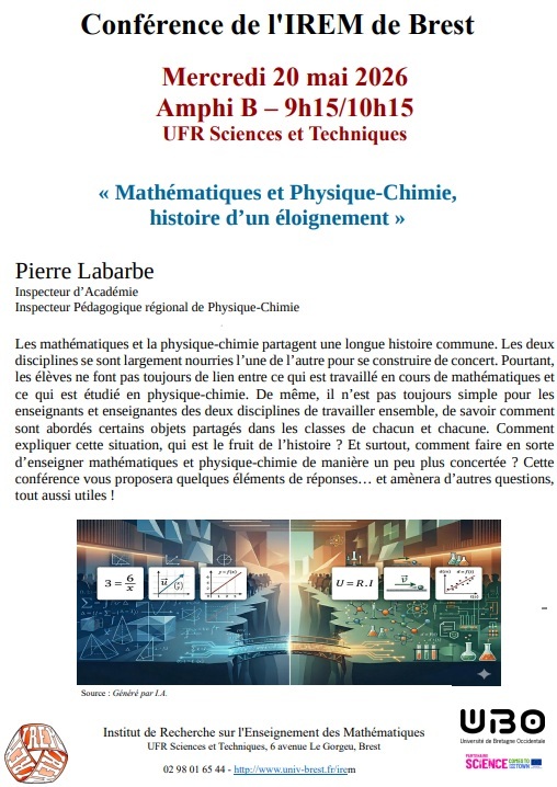 Affiche de la conférence