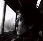 Portrait dans le train