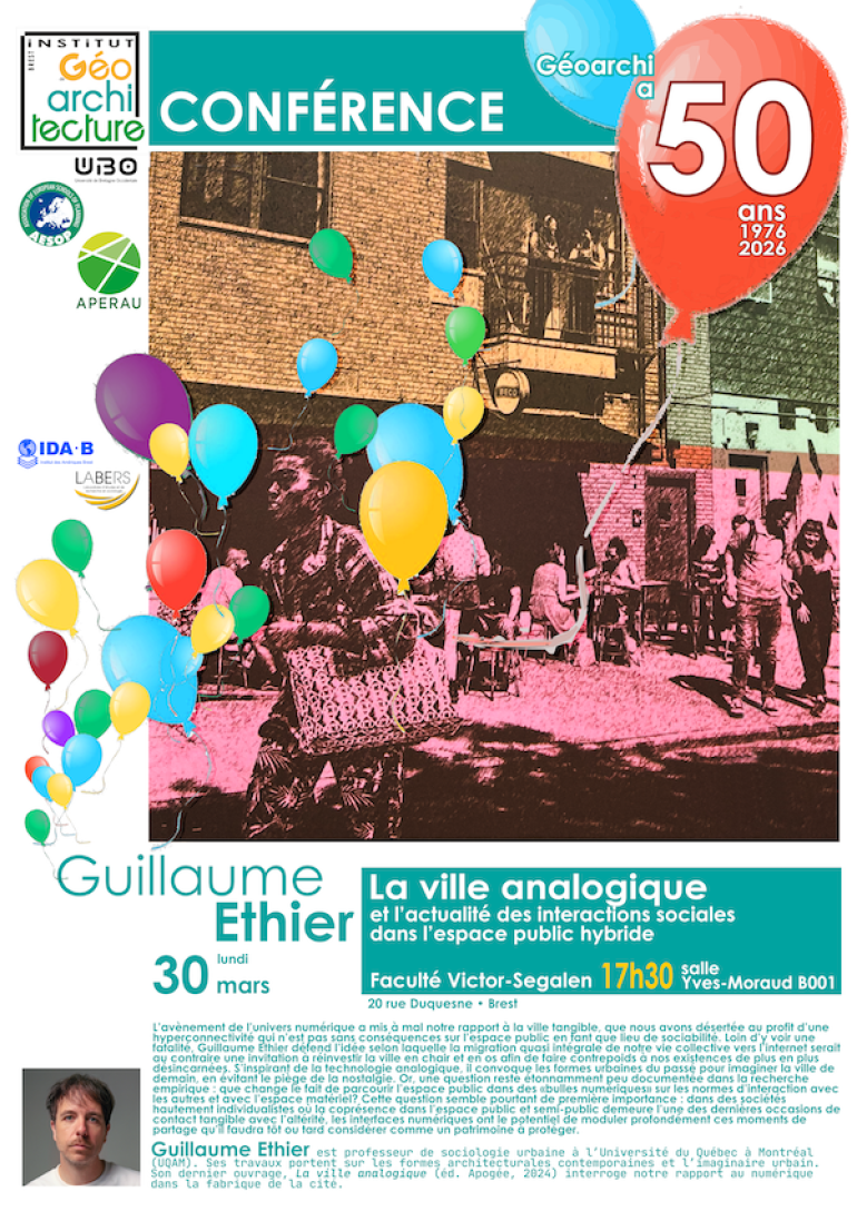 Affiche conférence Guillaume Ethier