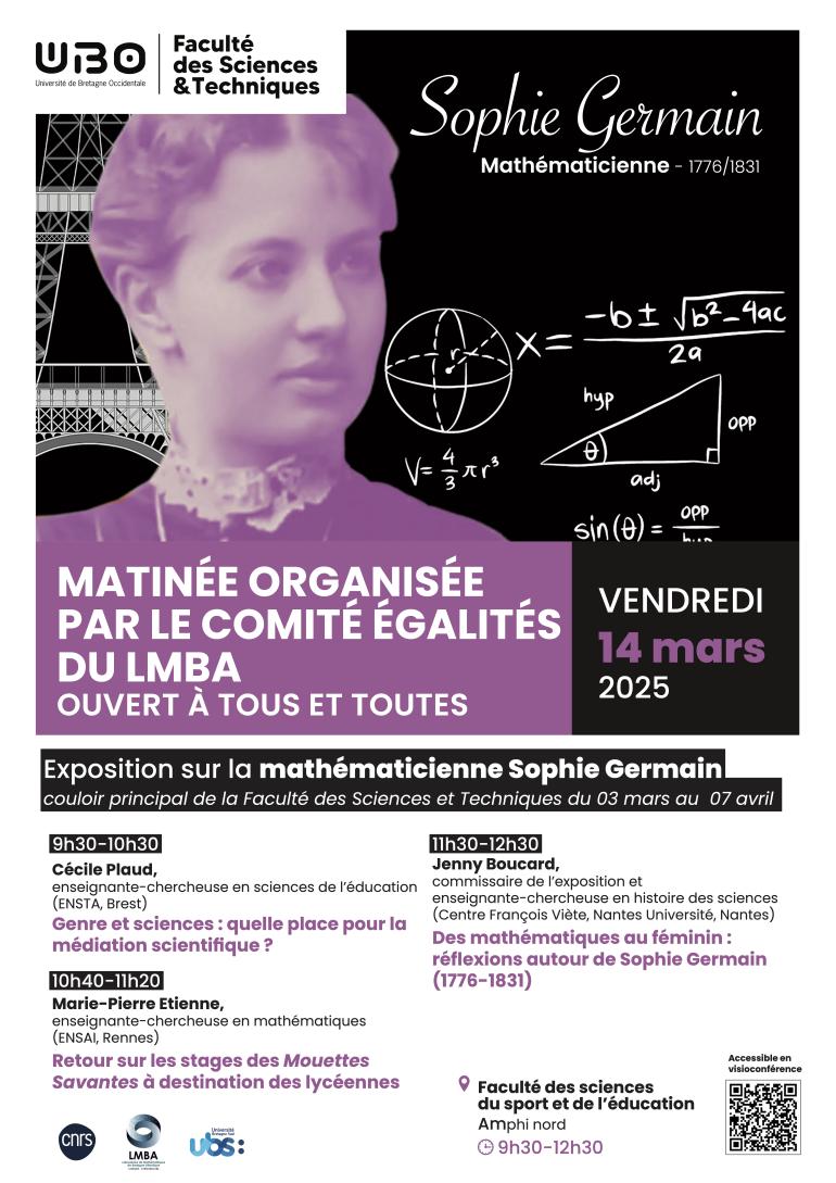 Affiche de la Journée du comité égalités du LMBA 2025