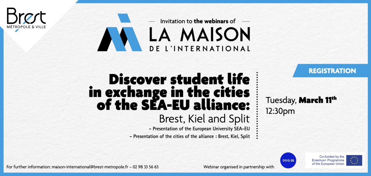Webinaire découvrir les villes de l'alliance SEA-EU
