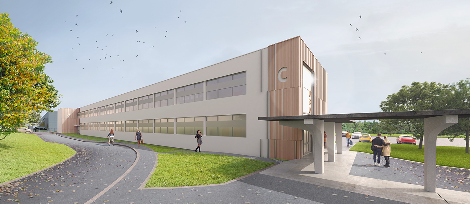 Bâtimant C de l'IUT de Brest après travaux de rénovation énergetique