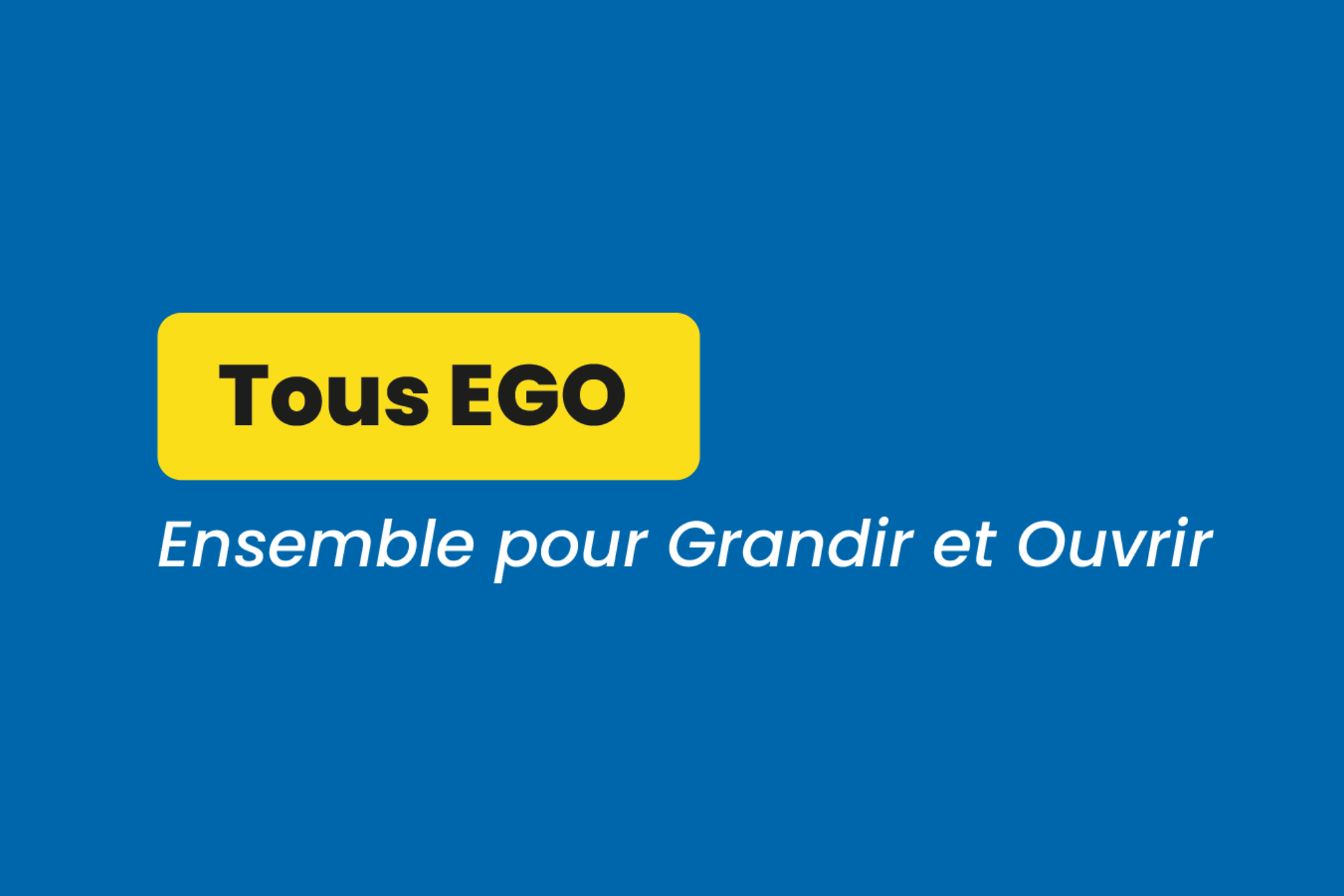 Logo Tous EGO - UBO
