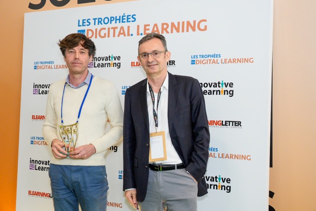 Mathieu Talagas a reçu le prix digital learning
