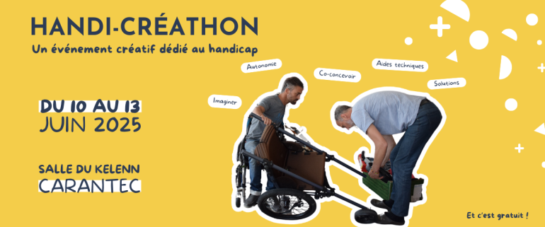 Lancement du projet européen LEADER pour Le Breizh FabriBus pendant le Handi-Créathon d’été à Carantec 