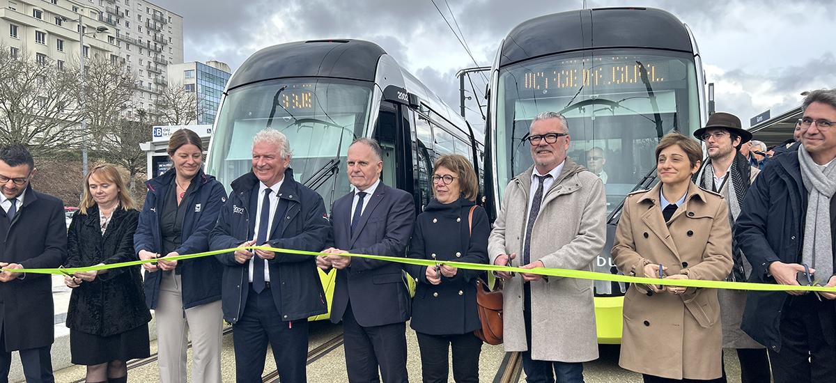 Inauguration de la nouvelle ligne de tram