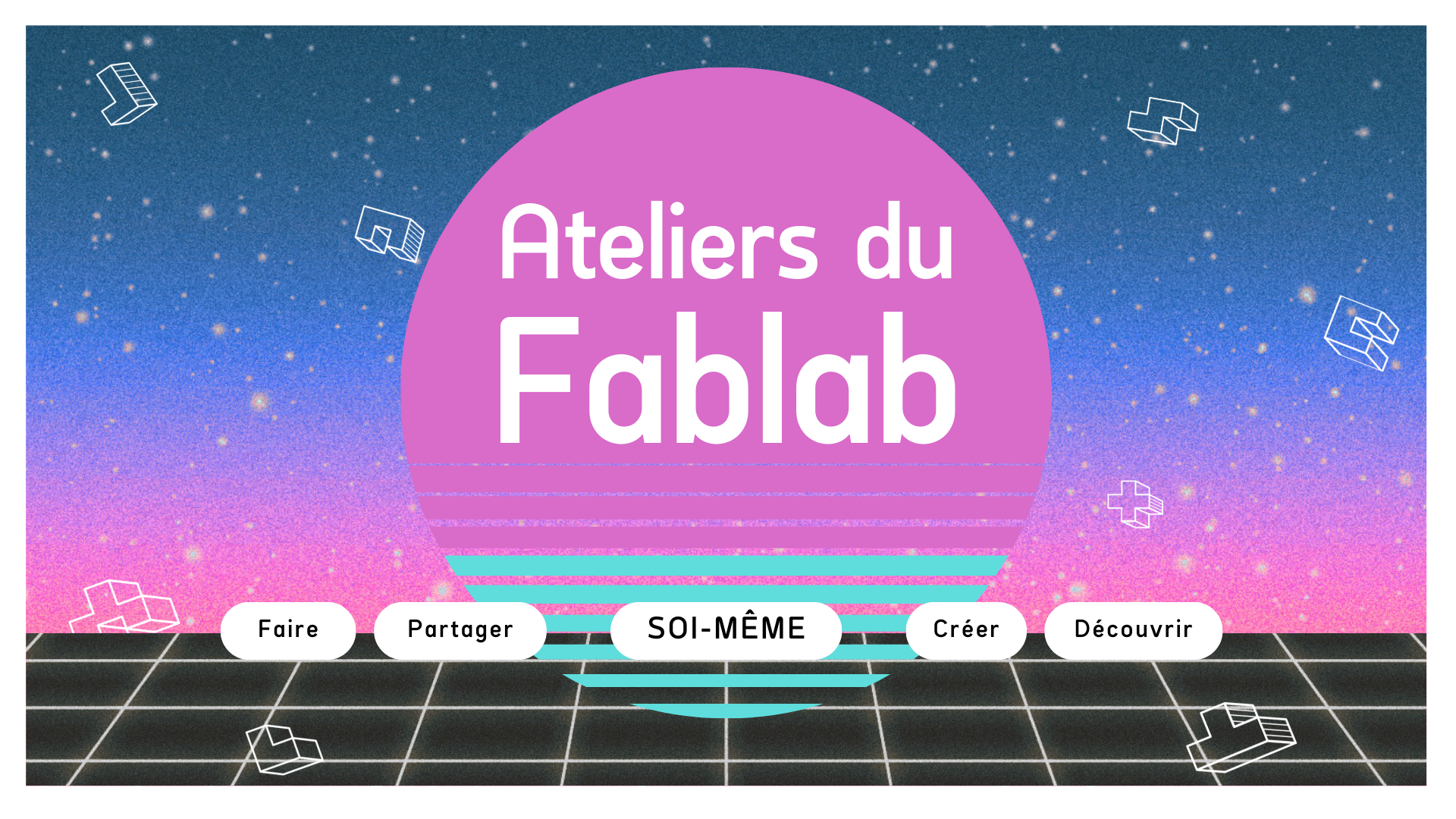Visuel ateliers fablab 2025-2026