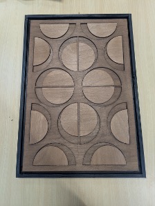 tableau décoration relief en bois