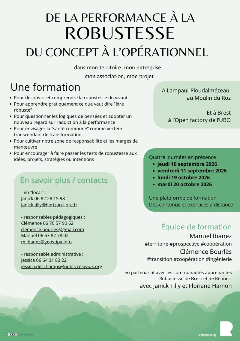 fiche formation Robustesse