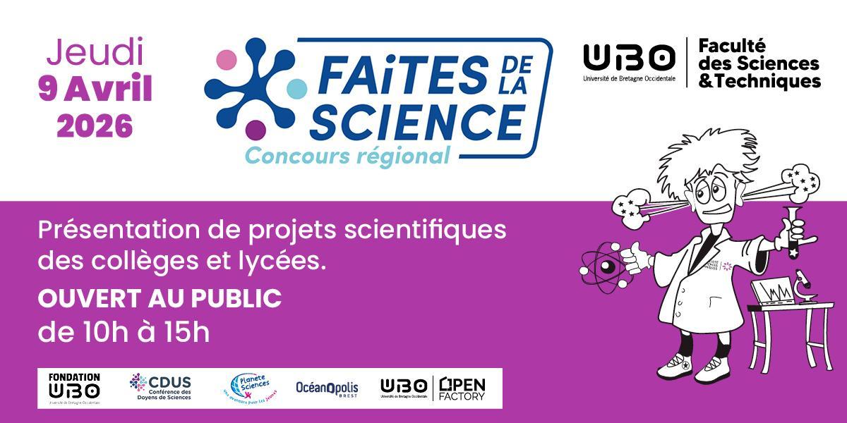 visuel 2026 concours régional faites de la science