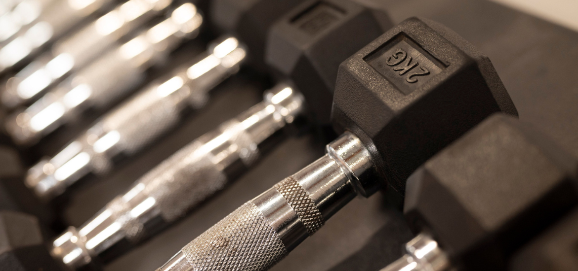 Rangée d'haltères de musculation