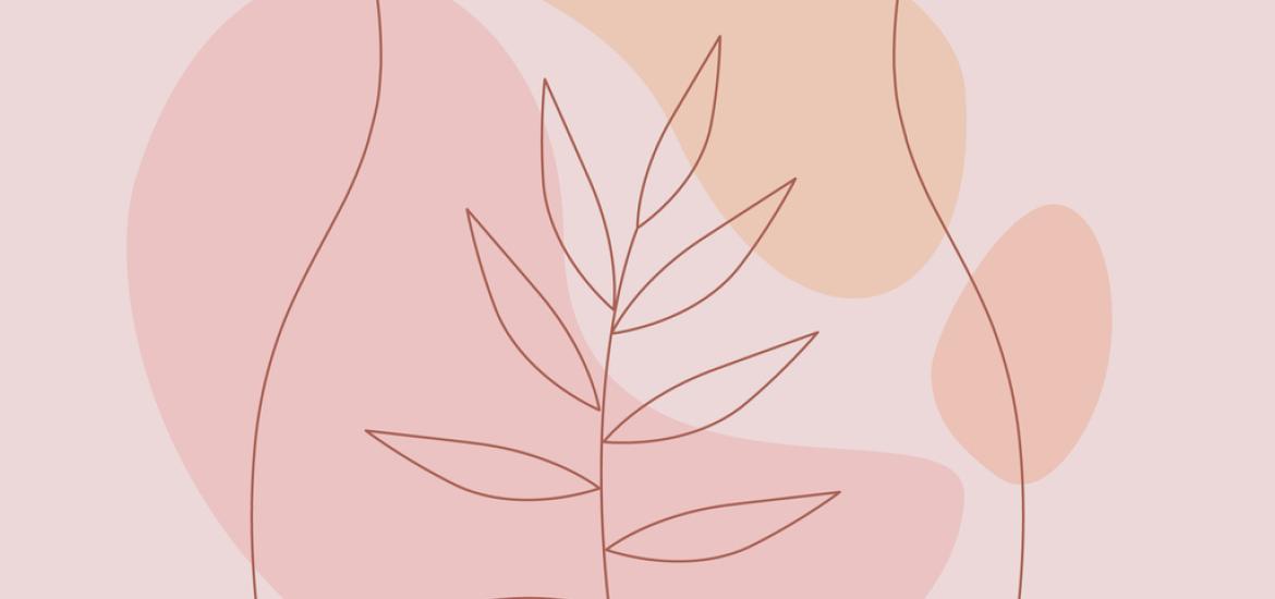 Contours d'un corps féminin couleur pastel