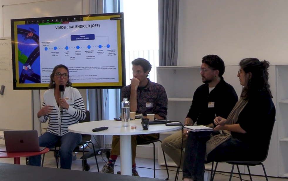 Capture écran de la présentation d'Alice Grasset au colloque mobilités rurales